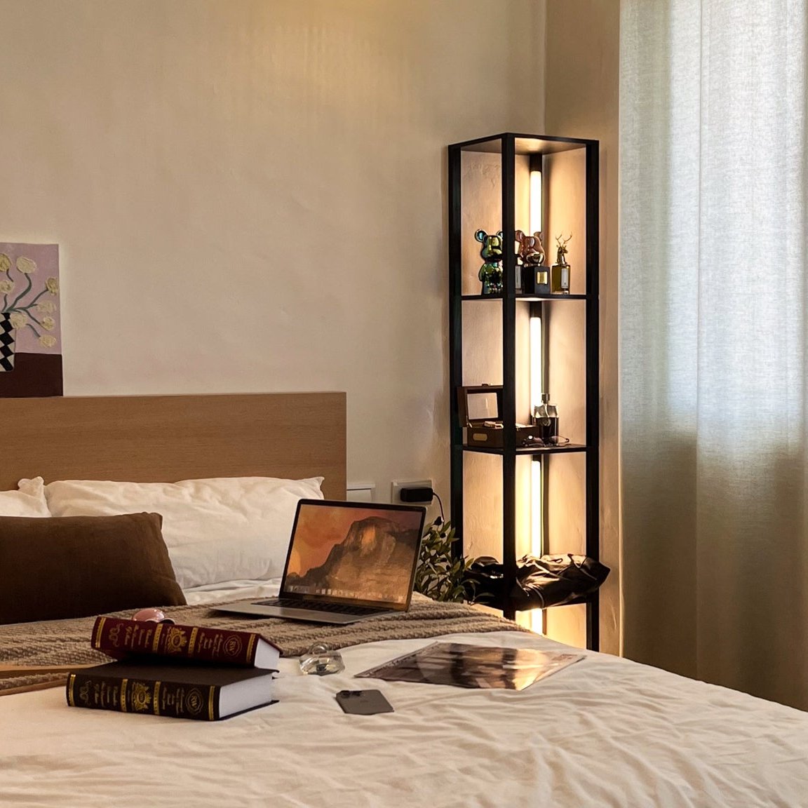 Fancy PRO LED Display Shelf with App and Remote Control, Black – view 4