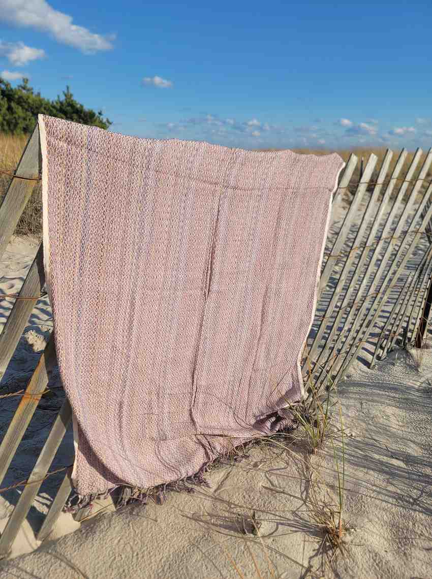 ALA Peshtemal Turkish Cotton Towel, Handwoven 40 x 70 Inch Beach Towel – view 28