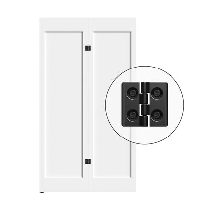 Bi-Folding Sliding Barn Door Hardware Track Kit, Matte Black Steel – view 8