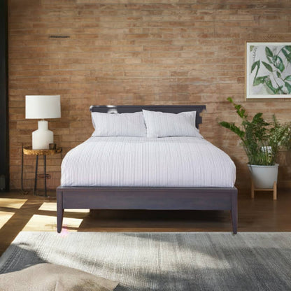 Birch Linen Striped 100% Cotton Percale Sheet Set, 300 Thread Count – view 2