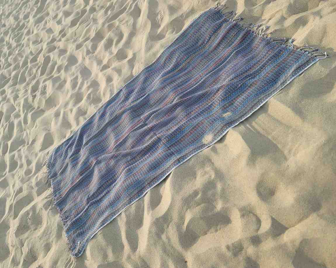 ALA Peshtemal Turkish Cotton Towel, Handwoven 40 x 70 Inch Beach Towel – view 6