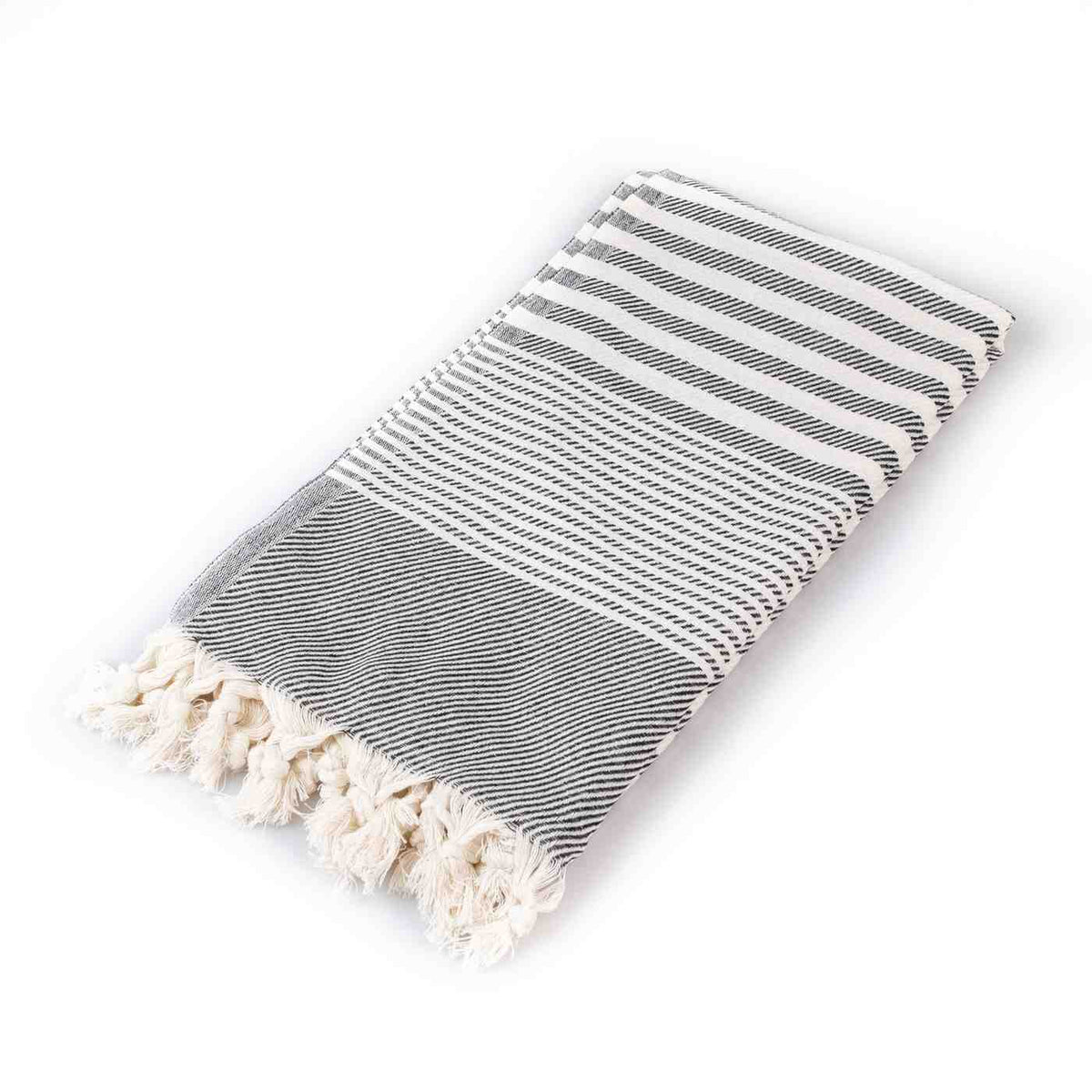 Jacquard Woven Turkish Cotton Peshtemal Towel with Tassels, 38 x 68 Inch – view 7