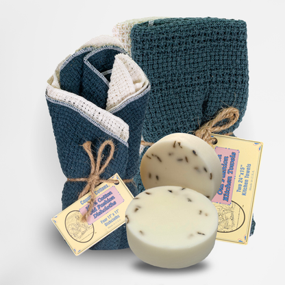 Cotton Kitchen Starter Kit with Dishcloths, Kitchen Towels and Dish Soaps – view 6