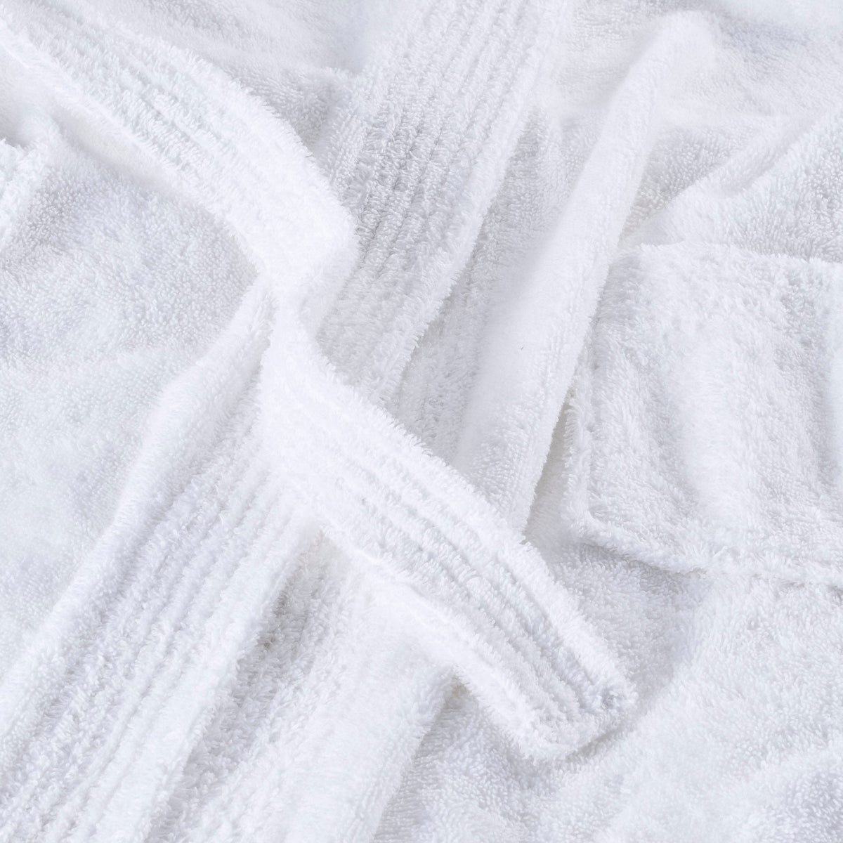 Kids' Hooded Cotton Terry Bathrobe with Shawl Collar – view 12
