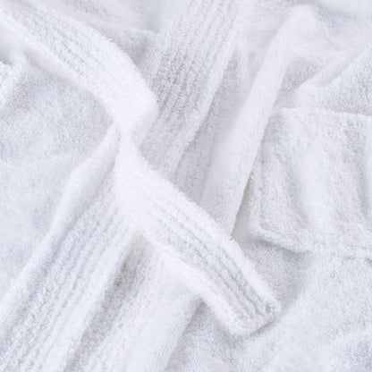 Kids' Hooded Cotton Terry Bathrobe with Shawl Collar – view 12