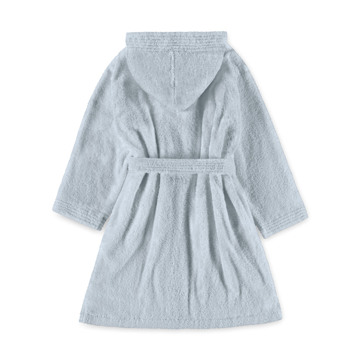 Kids' Hooded Cotton Terry Bathrobe with Shawl Collar – view 7