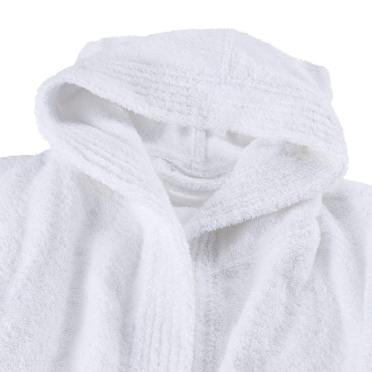 Kids' Hooded Cotton Terry Bathrobe with Shawl Collar – view 4