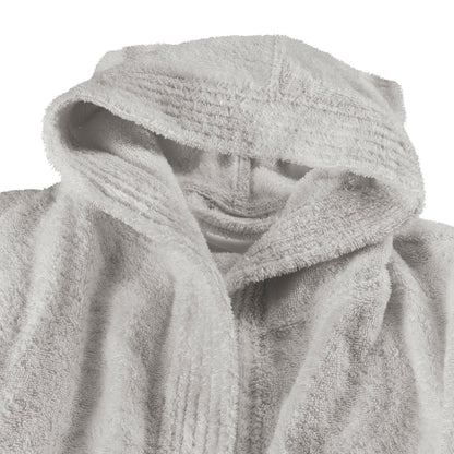 Kids' Hooded Cotton Terry Bathrobe with Shawl Collar – view 5
