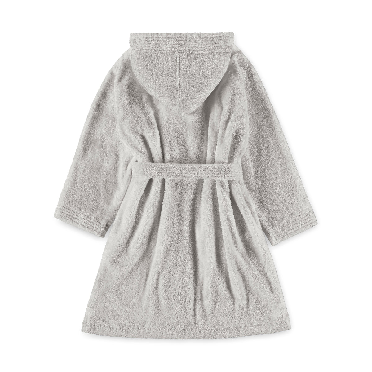 Kids' Hooded Cotton Terry Bathrobe with Shawl Collar – view 9
