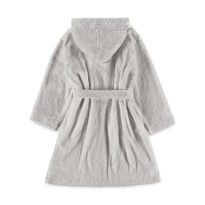 Kids' Hooded Cotton Terry Bathrobe with Shawl Collar – view 9