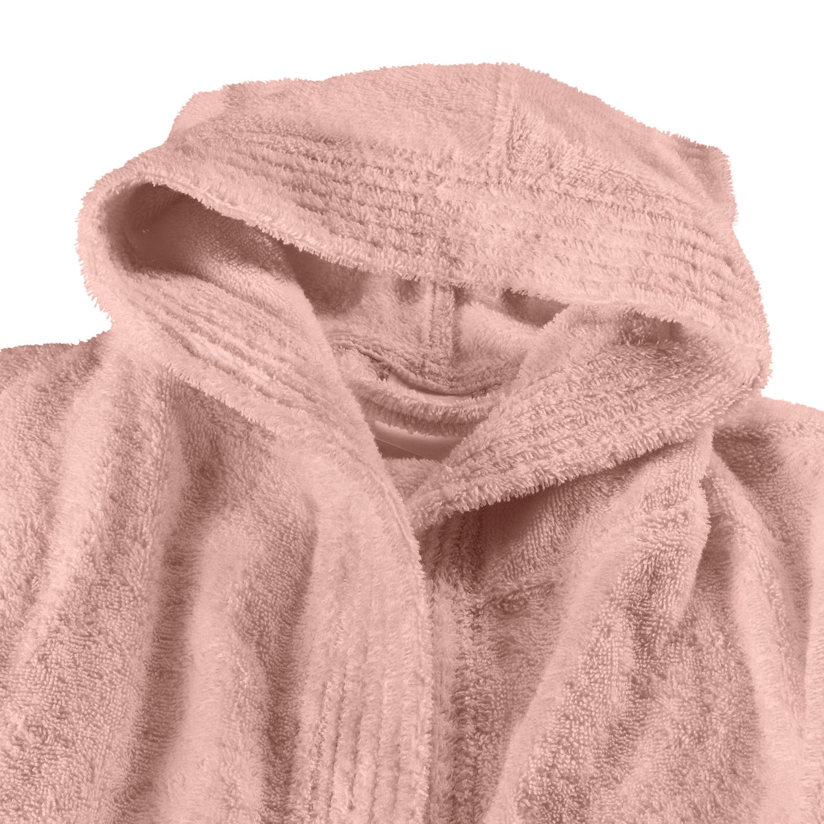 Kids' Hooded Cotton Terry Bathrobe with Shawl Collar – view 3