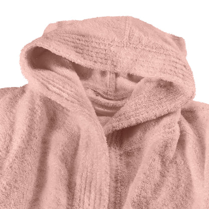 Kids' Hooded Cotton Terry Bathrobe with Shawl Collar – view 3