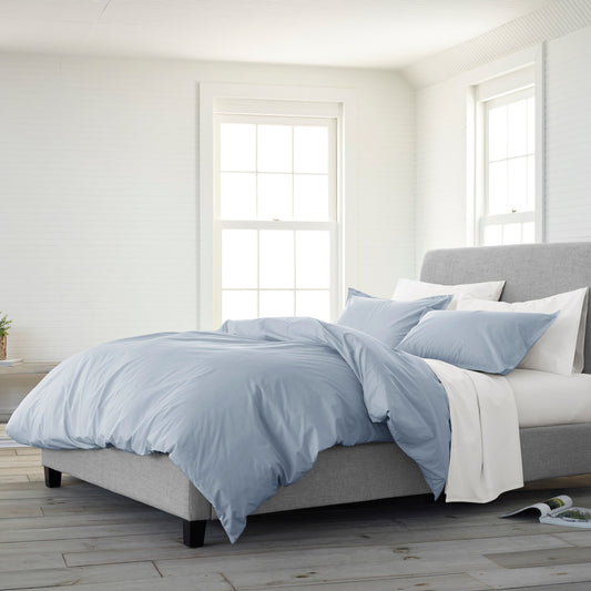 Cotton Percale Comforter Set with Matching Shams