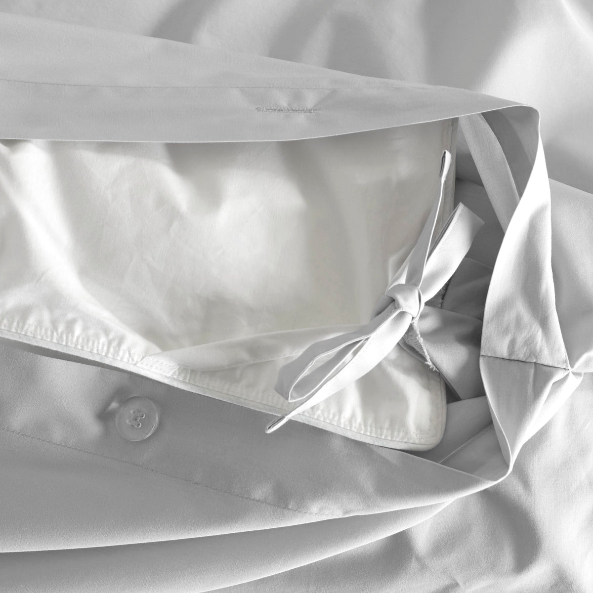 Solid Color Cotton Duvet Set with Down Alternative Fill and Shams – view 2