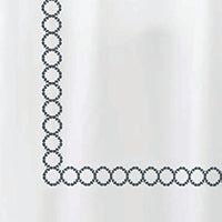 Savoy 100% Cotton Sateen Shower Curtain with Embroidery – view 3