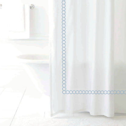Savoy 100% Cotton Sateen Shower Curtain with Embroidery – view 5