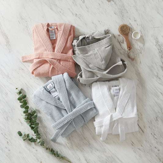 Cotton Terry Youth Hooded Robe for Ages 4-12