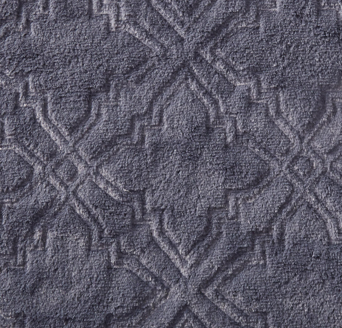 Navy Blue Diamond Trellis Faux Fur and Sherpa Throw Blanket – view 2