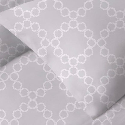 Palais Sateen Cotton Duvet Cover Set with Interlocking Circle Design – view 10