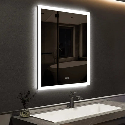 Compact Edge Glow LED Bathroom Mirror with Anti-Fog and Dimmer – view 2