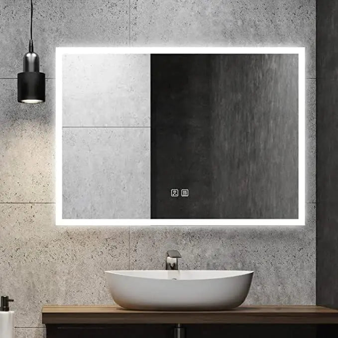 Compact Edge Glow LED Bathroom Mirror with Anti-Fog and Dimmer – view 8