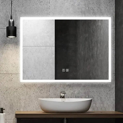 Compact Edge Glow LED Bathroom Mirror with Anti-Fog and Dimmer – view 8