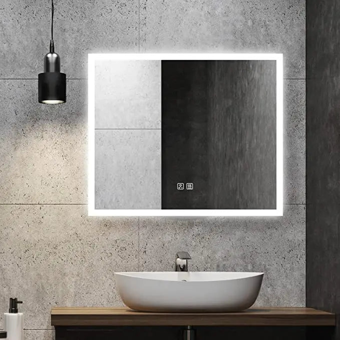 Compact Edge Glow LED Bathroom Mirror with Anti-Fog and Dimmer – view 10