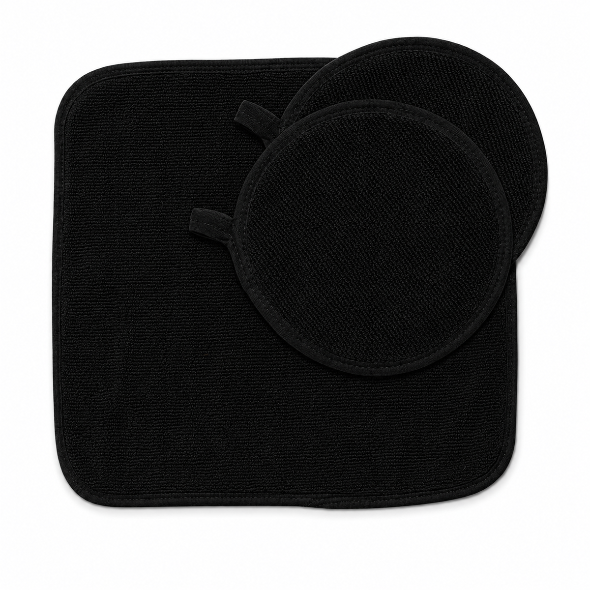 Cotton Dish Drying Mat and 2 Pot Holders Kitchen Bundle – view 3