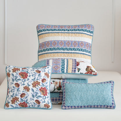 Old World Garden Jacobean Floral Cotton Cushion Covers, Set of 2 – view 4