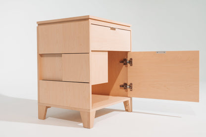 Soho Maple C-PAP Nightstand in Manufactured Wood and Laminate – view 3
