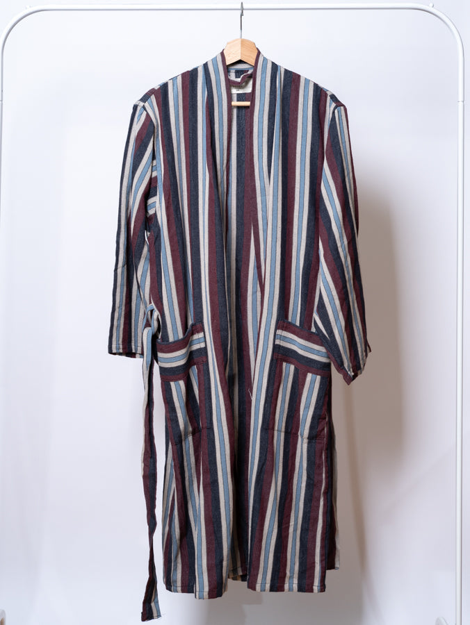 Kariye Ivory 100% Linen Robe with Pockets and Belt – view 9