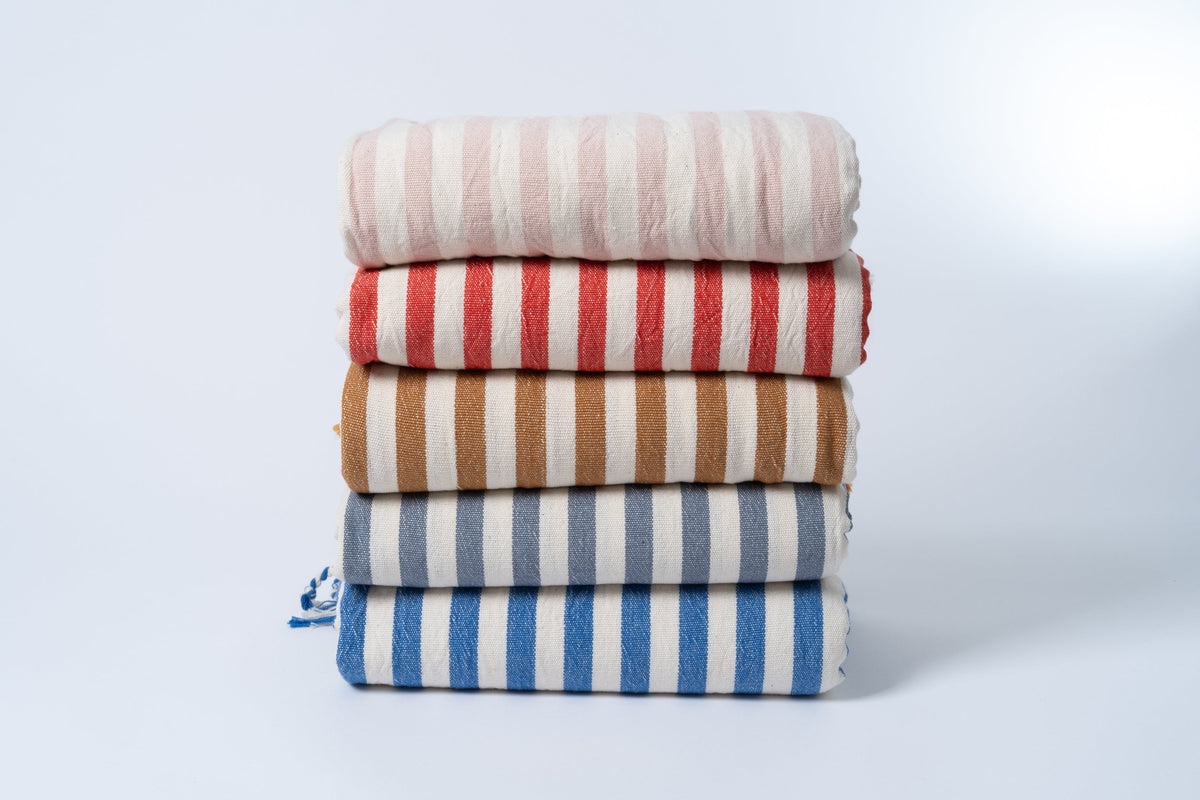 Girit Cotton Linen Turkish Towel Set, 37 x 73 Inch, Sets of 2 to 7 – view 3