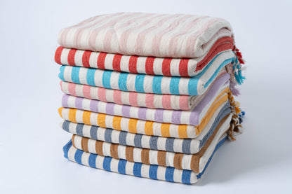Girit Cotton Linen Turkish Towel Set, 37 x 73 Inch, Sets of 2 to 7 – view 5