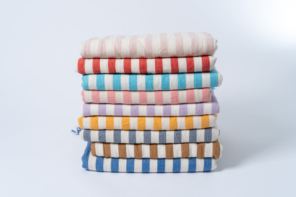 Girit Cotton Linen Turkish Towel Set, 37 x 73 Inch, Sets of 2 to 7 – view 6