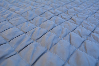 Light Gray Silver Diamond Stitch Quilted Bedspread Set – view 7