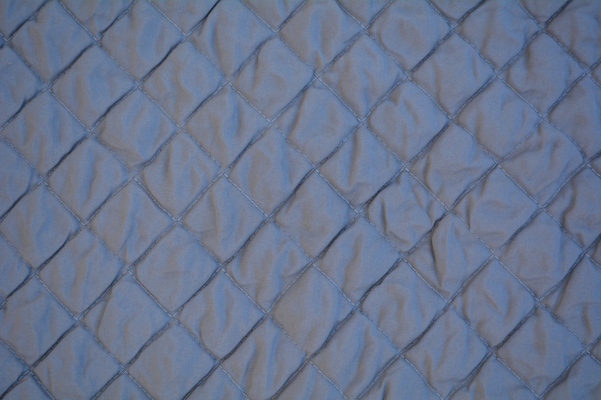 Light Gray Silver Diamond Stitch Quilted Bedspread Set – view 8