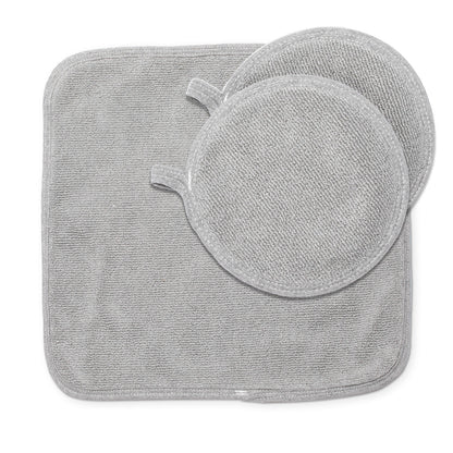 100% Cotton Dish Drying Mat & Pot Holder Kitchen Bundle
