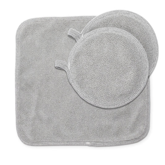100% Cotton Dish Drying Mat & Pot Holder Kitchen Bundle