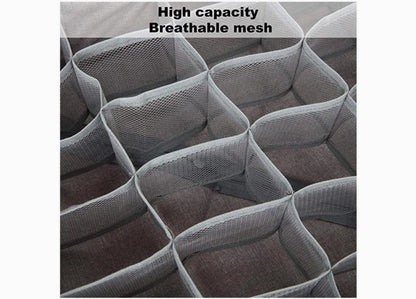 Foldable Fabric Drawer Organizer with Mesh Interior, 12 x 12 Inch – view 3