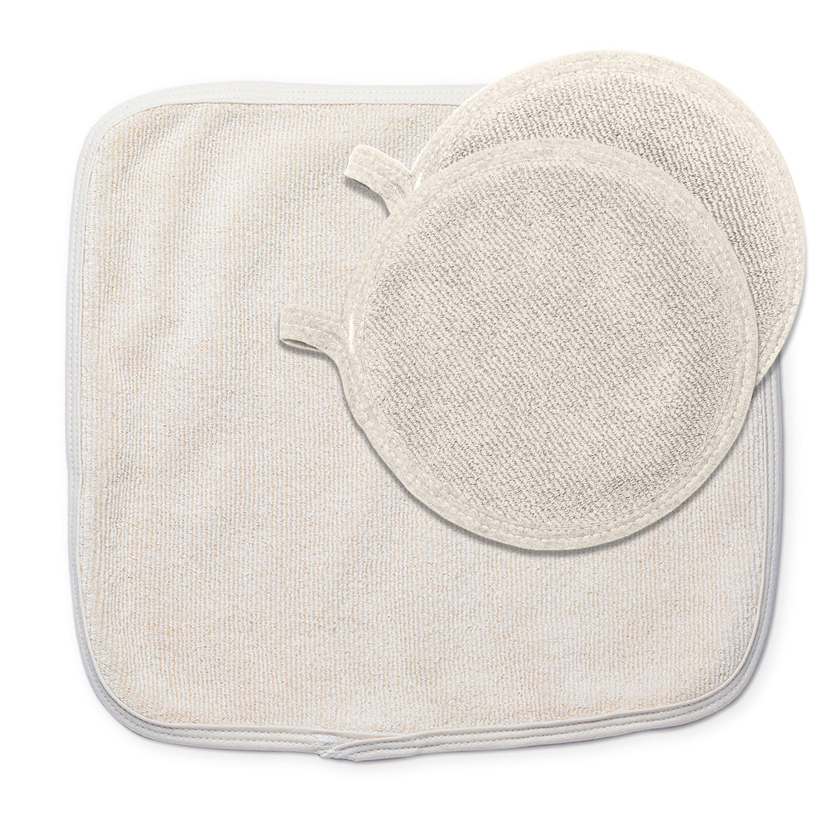 Cotton Dish Drying Mat and 2 Pot Holders Kitchen Bundle – view 2