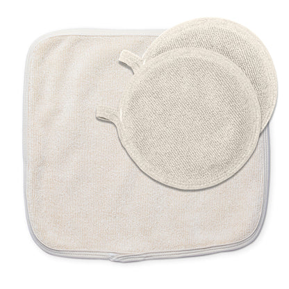 Cotton Dish Drying Mat and 2 Pot Holders Kitchen Bundle – view 2
