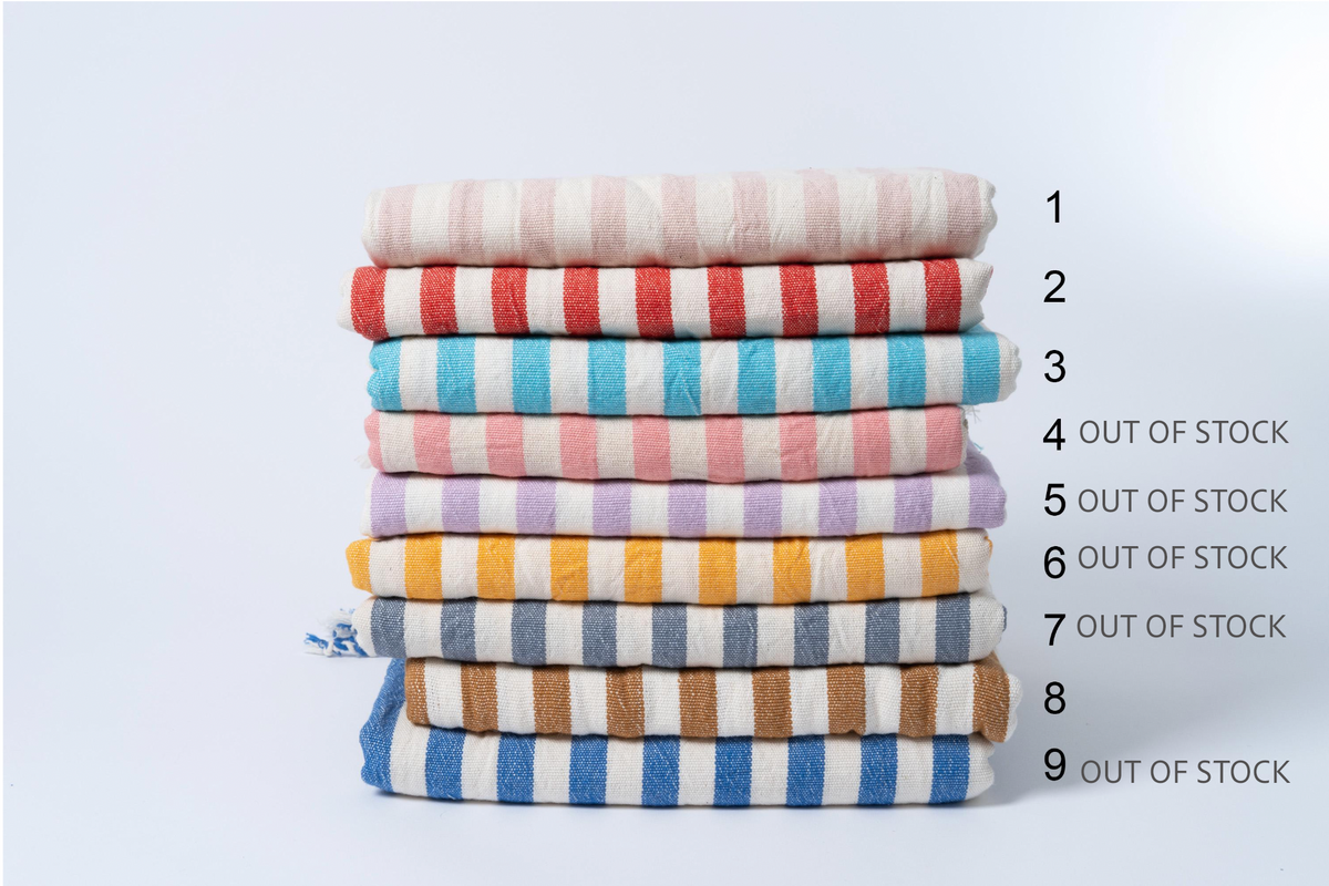 Girit Cotton Linen Turkish Towel Set, 37 x 73 Inch, Sets of 2 to 7 – view 2