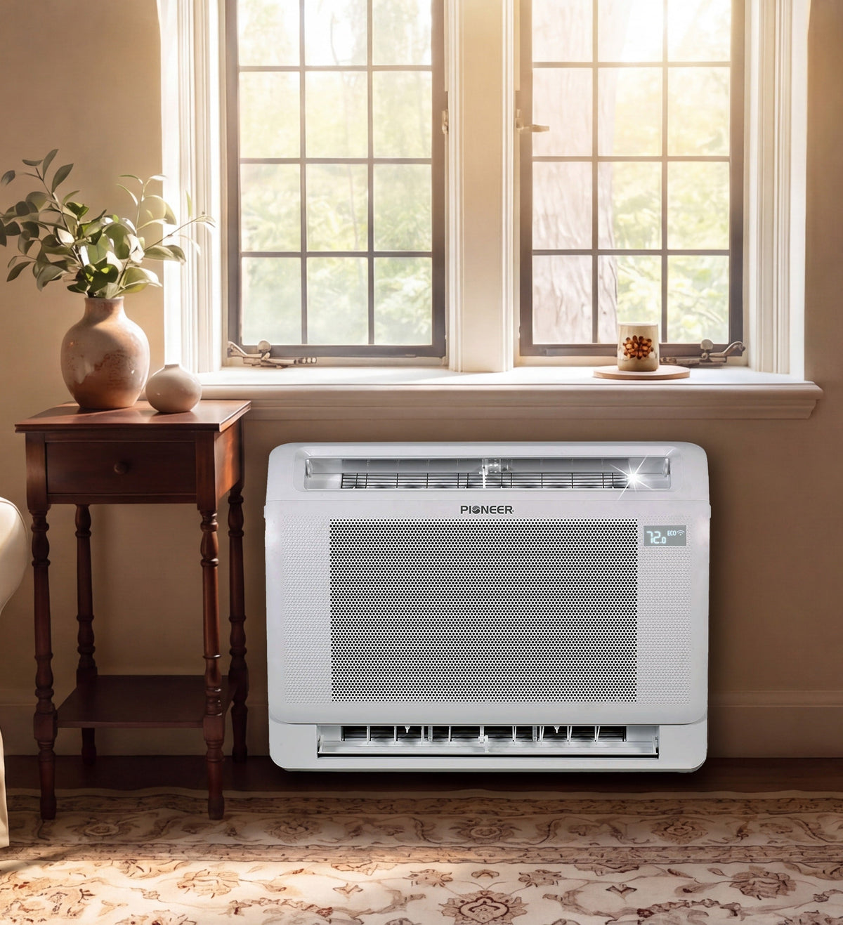 Pioneer Quantum Ultra 16,000 BTU 23.8 SEER2 230V Floor/Low-Wall Mounted Console Ductless Mini-Split Air Conditioner Inverter Heat Pump Full Set – view 2