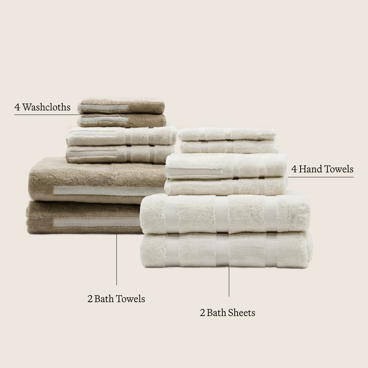 Sorrel Australian Cotton Towels, Plush 600 GSM with Geometric Accents – view 29