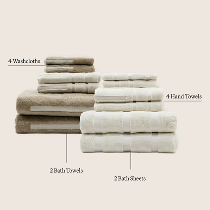 Sorrel Australian Cotton Towels, Plush 600 GSM with Geometric Accents – view 29