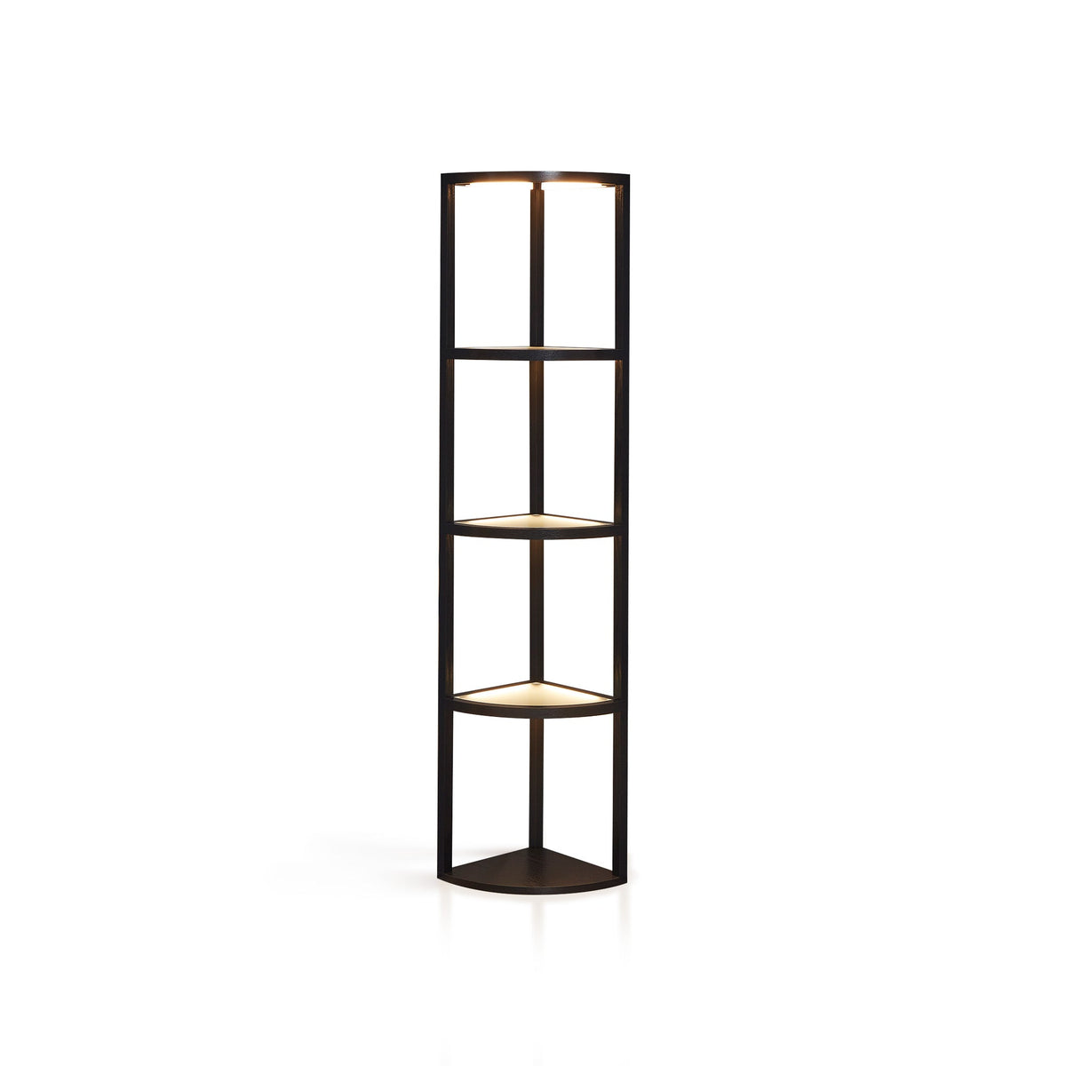 Fantasy Edge PRO LED Corner Display Shelf with Tempered Glass, Black – view 8