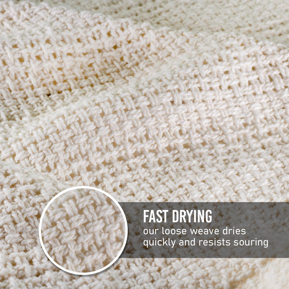 100% Cotton Open-Weave Kitchen Towels, 24 x 15 Inch, Set of 2 – view 5