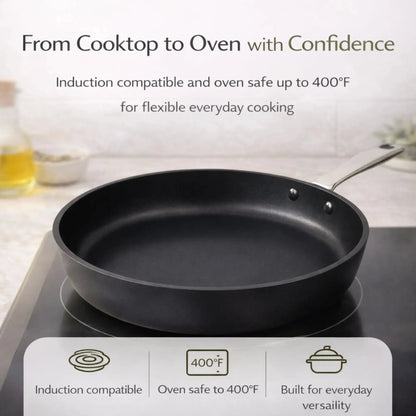 Maestro 3-Piece Ceramic Nonstick Frying Pan Set, 8, 9.5 and 11 Inch – view 3