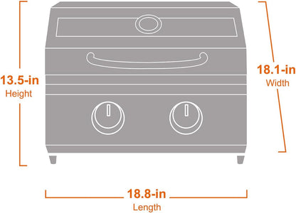 Monument G22 Stainless Steel Portable Tabletop Propane Gas Grill – view 8