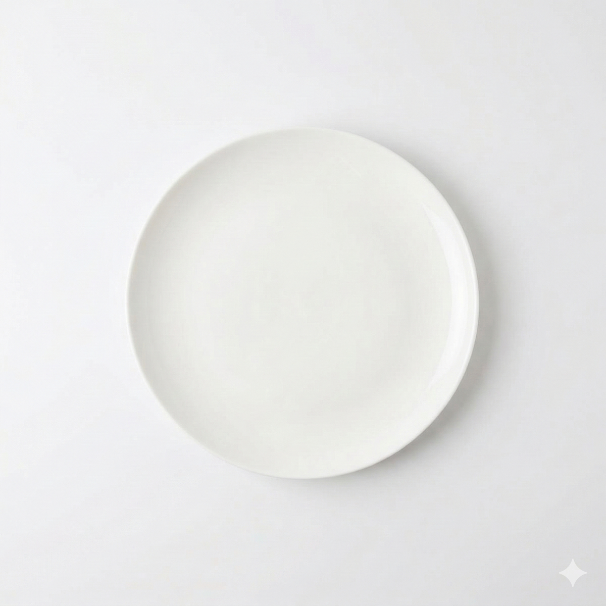 Fine Bone China Bread and Butter Plates, White, Set of 4